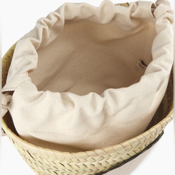 Poolside Mini Ibiza Handwoven Basket Crossbody Bag Coconut - Picture 16 of 16